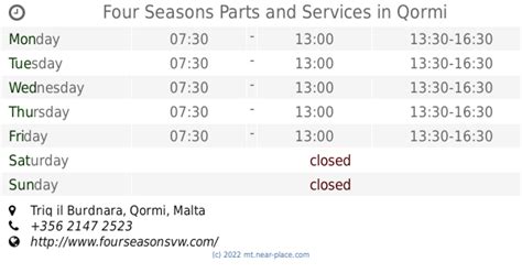 Four Seasons Parts and Services in Qormi.